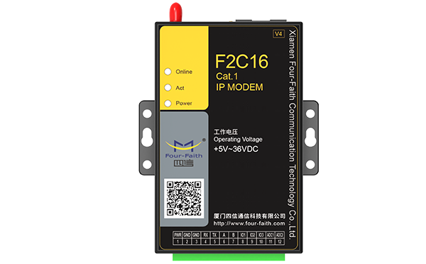 LTE Cat.1無(wú)線數(shù)傳終端F2C16